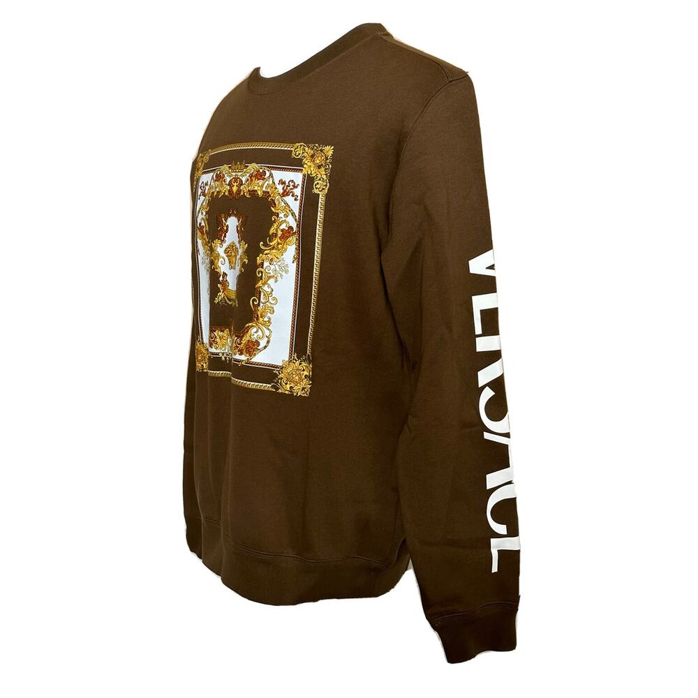 Versace Medusa Renaissance Khaki Cotton Sweatshirt 4XL 1008282 NWT $850